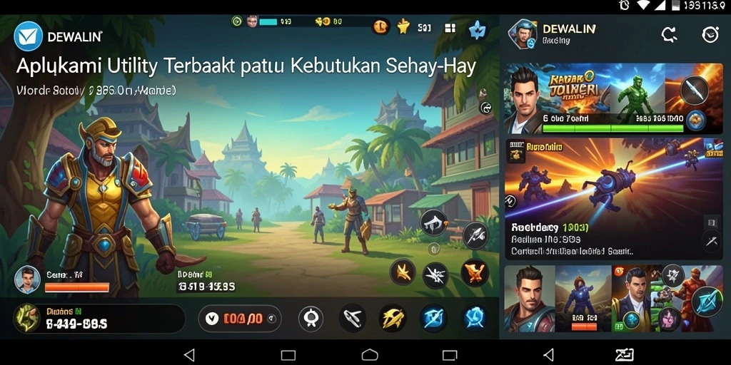 Tampilan antarmuka DEWALIN yang menarik dan mudah digunakan.