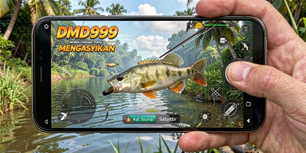 Tampilan menarik dari gameplay memancing DMD999 yang seru.