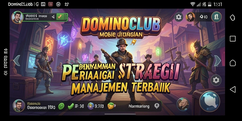 Screenshot gameplay DOMINOCLUB yang menampilkan strategi permainan.