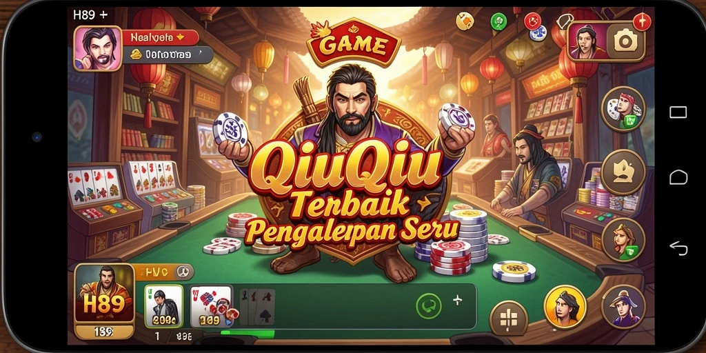 Tampilan gameplay QiuQiu yang menegangkan di H89.