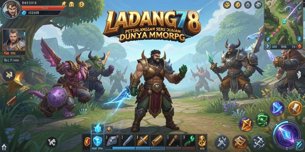 Tampilan gameplay LADANG78 yang menakjubkan dan imersif.