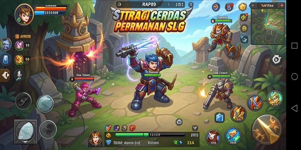 Menampilkan aksi seru dan strategi mendalam dalam gameplay SLG.