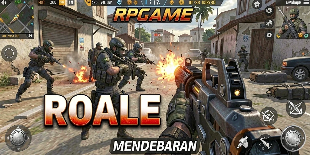 Tampilan gameplay RPGAME dengan aksi tembak-menembak yang mendebarkan.