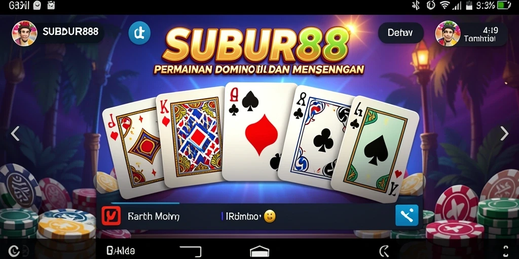 Tampilan gameplay seru dari SUBUR88 dengan fitur Domino.