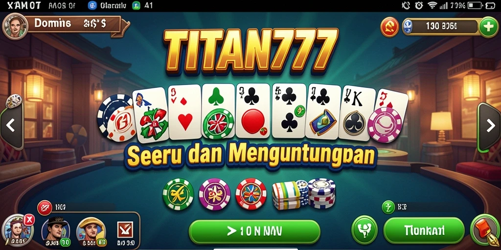 Gameplay Domino seru dan penuh tantangan di TITAN777.
