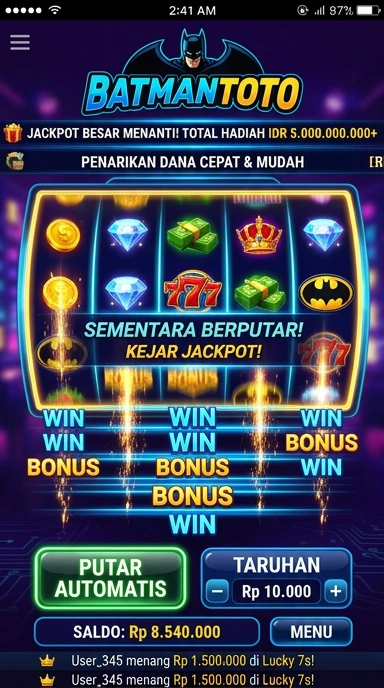 Tampilan antarmuka batmantoto yang menarik dan mudah digunakan.
